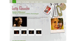 Desktop Screenshot of juttaklawuhn.de